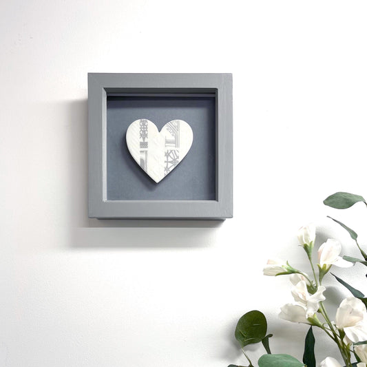 Framed Porcelain Heart - Architecture