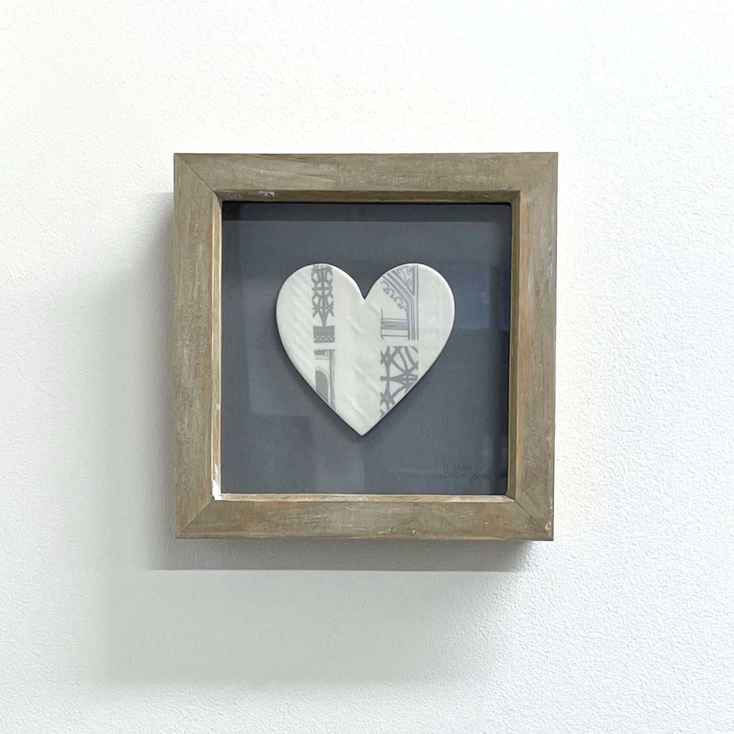 Framed Porcelain Heart