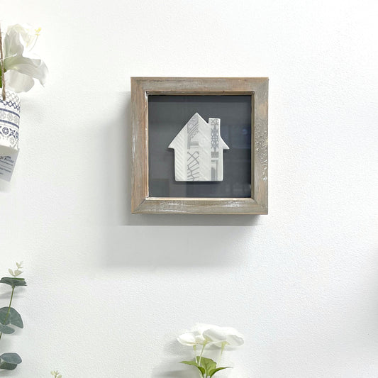 Framed Porcelain House