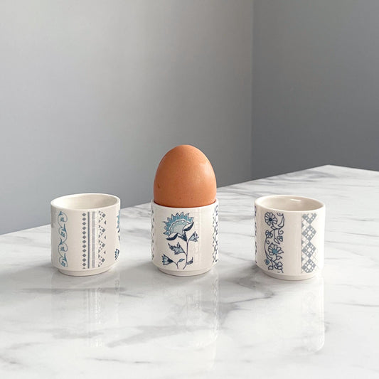 Porcelain Egg Cup - Jasmine Design