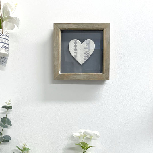 Framed Porcelain Heart
