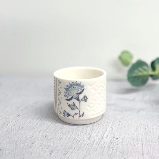 Small Etched Fusion Tealight Holder - Jasmine