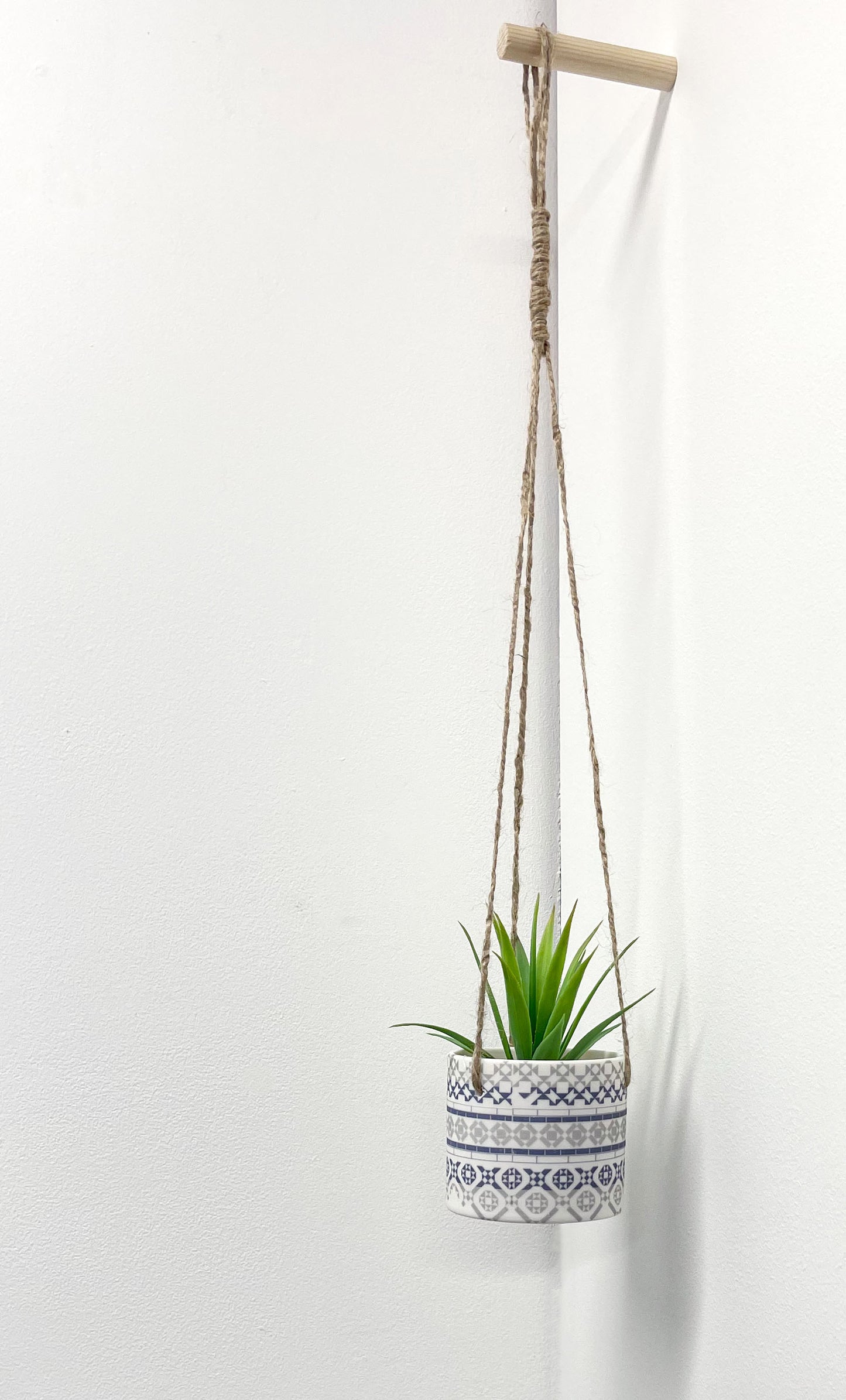 Hanging Planter Pot - Victorian Tiles